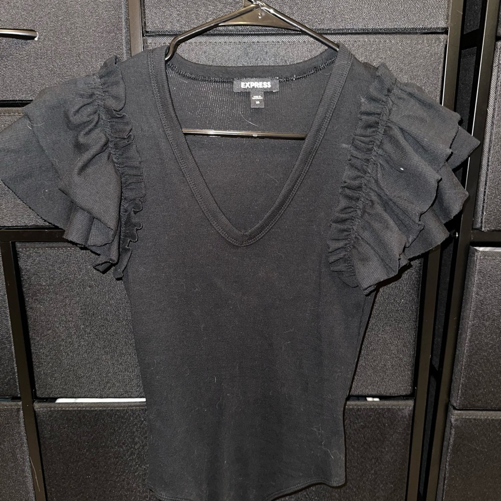 Express Ruffled Bodysuit - Picture 3 of 3